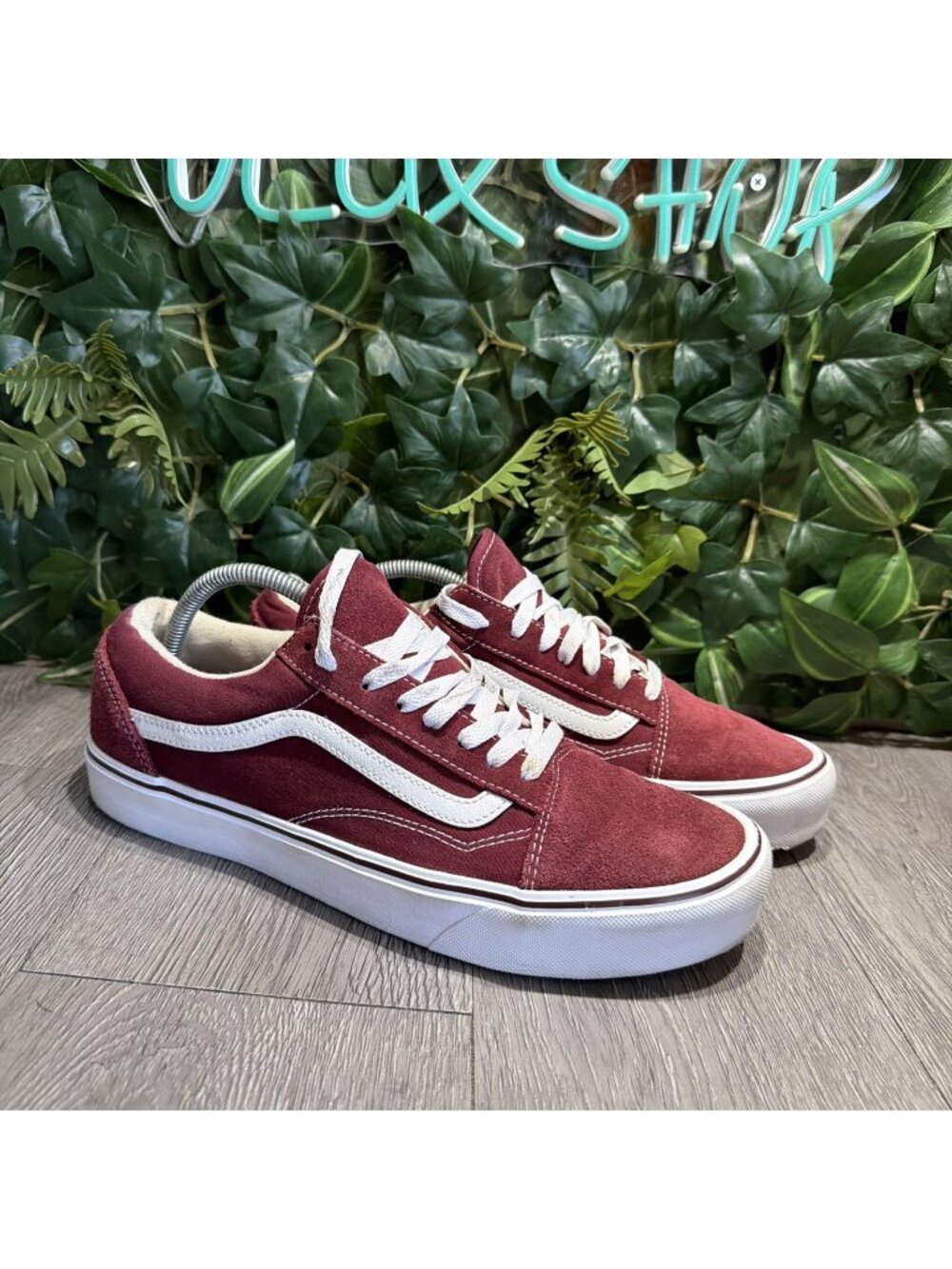VANS Old Skool Comfy Cush Mens Burgundy Size 11 Canvas Low Top Shoes